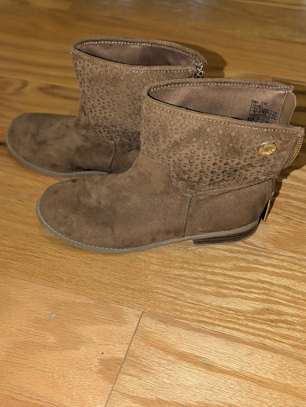 Girls Casual Ankle Boots - Brown